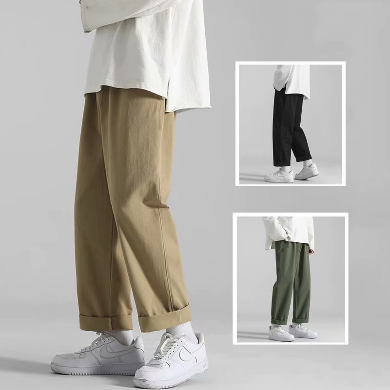 Autumn Korean-style Trendy Cropped Cargo Pants Casual Pants