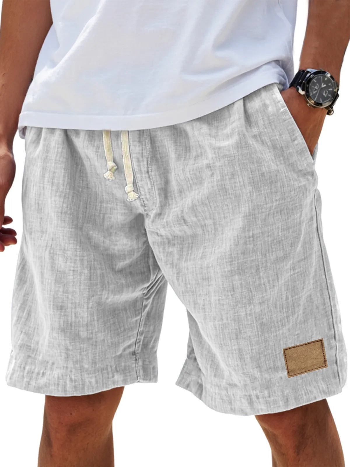 Men's Retro Breathable Linen Loose Holiday Shorts