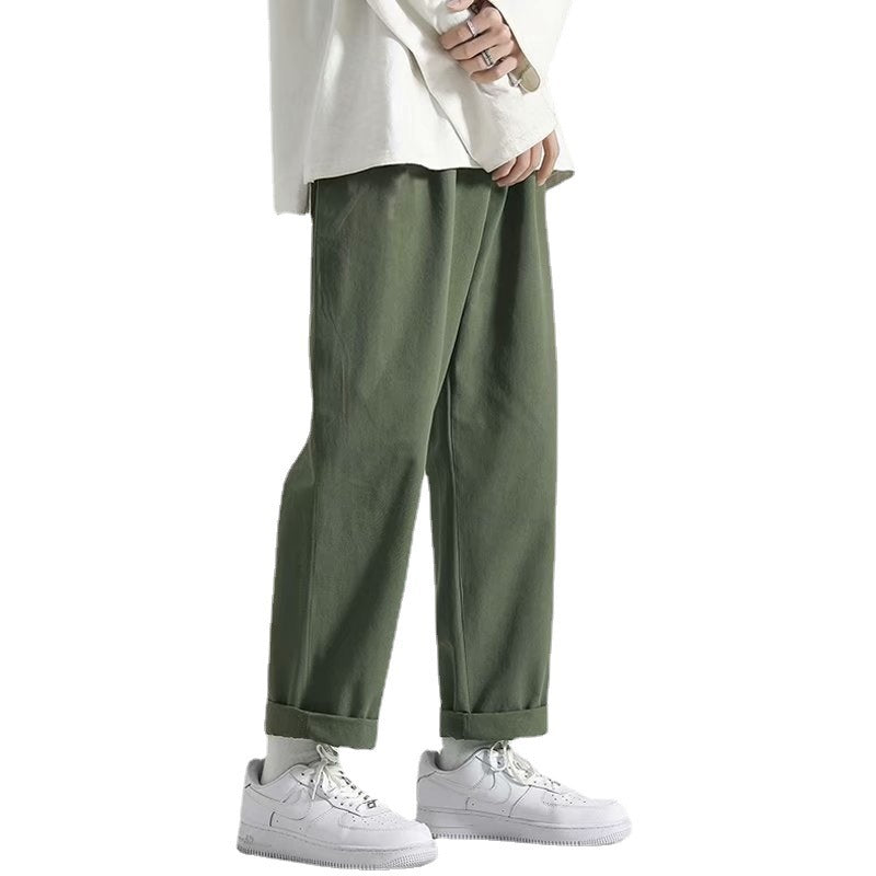 Autumn Korean-style Trendy Cropped Cargo Pants Casual Pants
