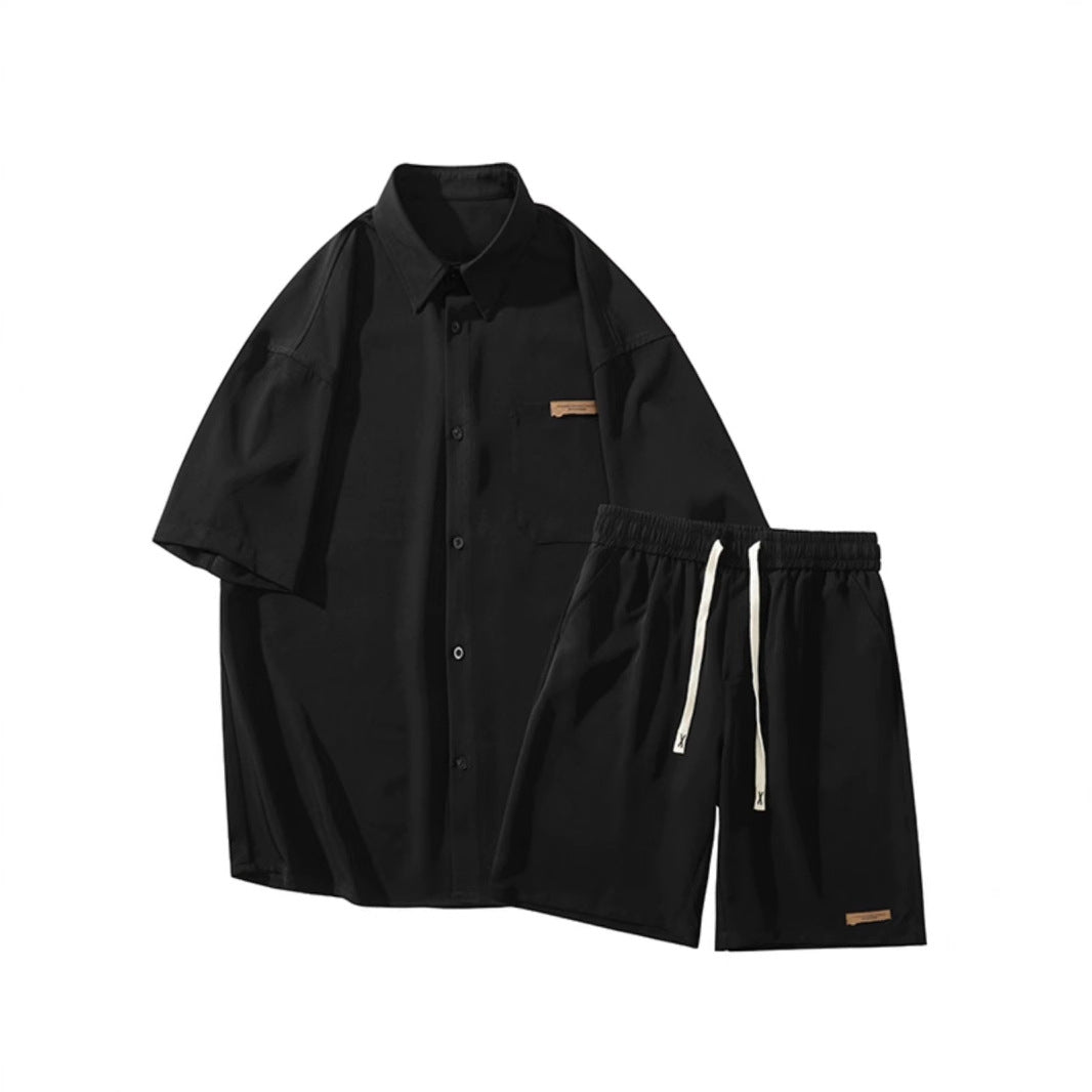 Men's Fashionable Casual Loose Short-Sleeve Suit