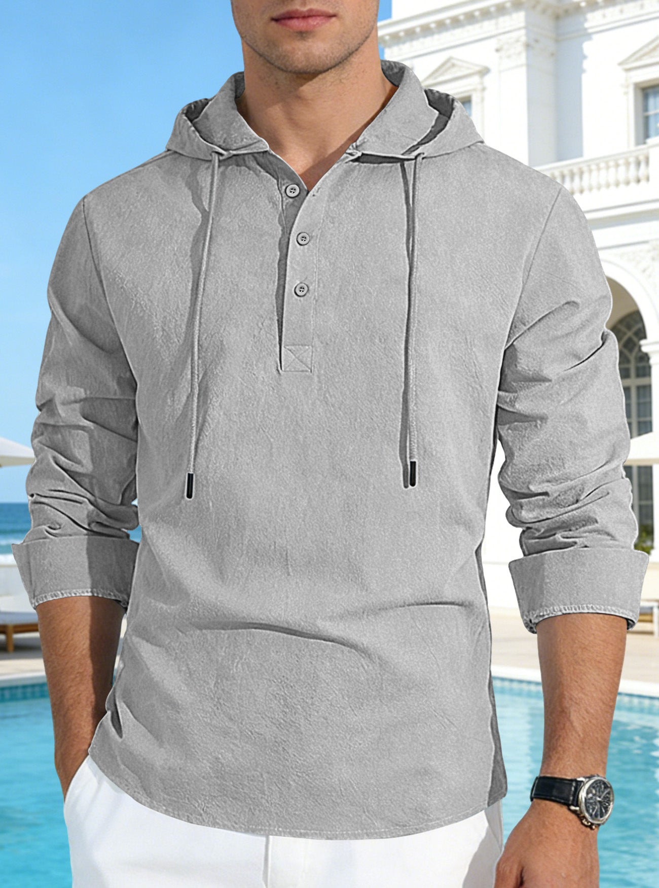 Button-up Cotton-Linen Shirt for Everyday & Vacation Wear