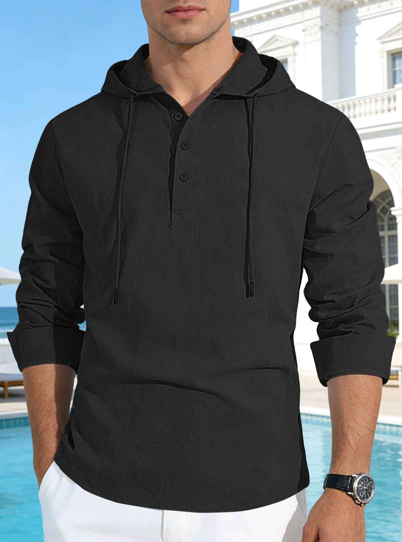 Button-up Cotton-Linen Shirt for Everyday & Vacation Wear