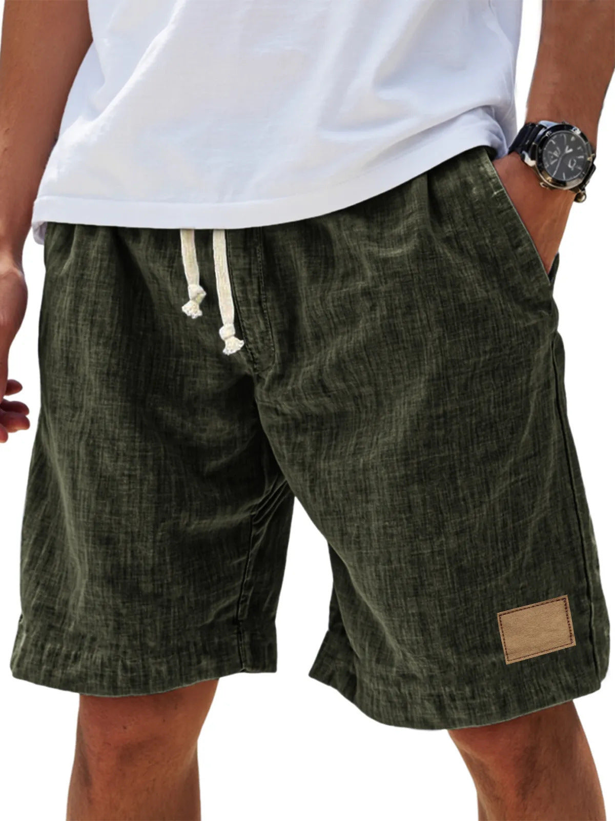 Men's Retro Breathable Linen Loose Holiday Shorts