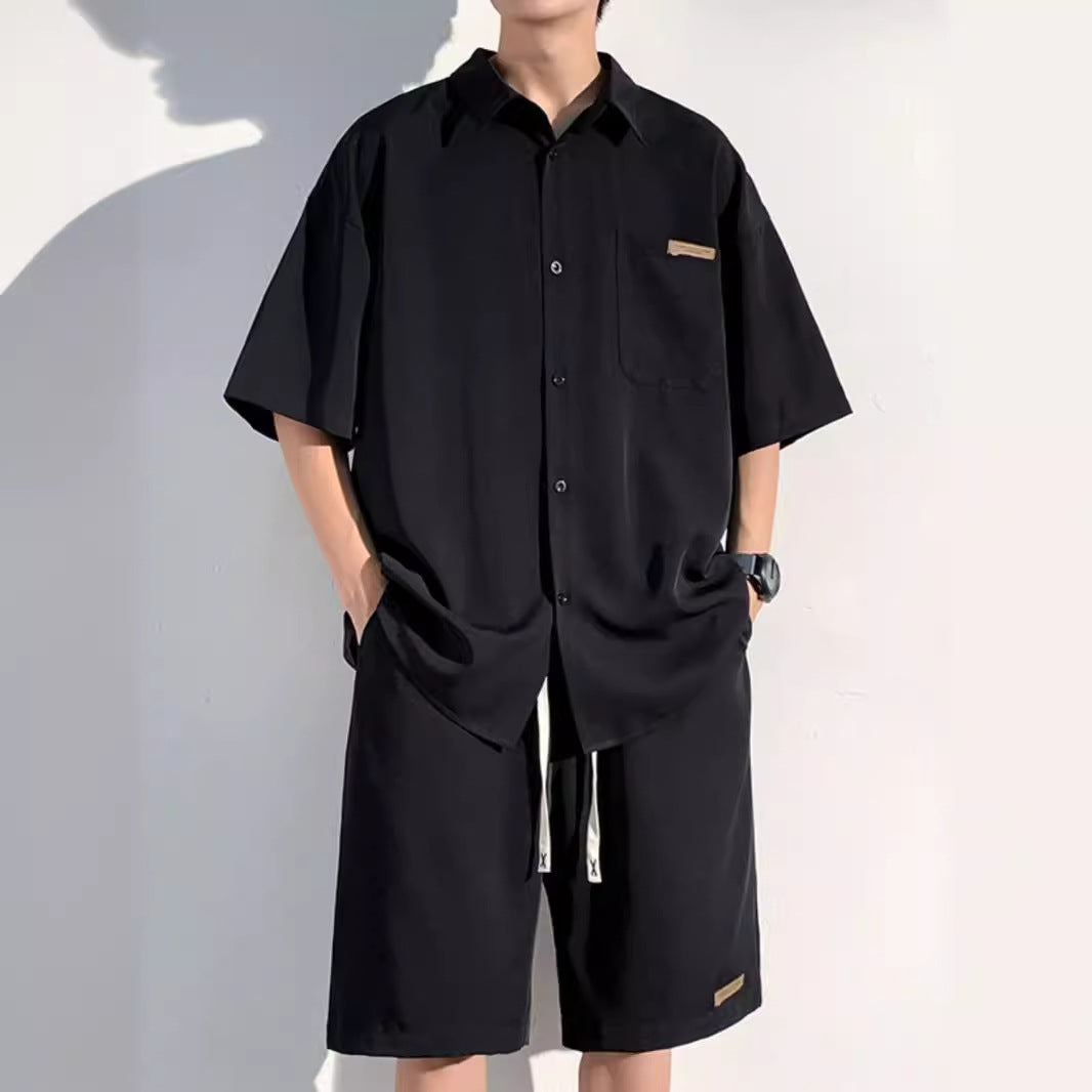 Men's Fashionable Casual Loose Short-Sleeve Suit