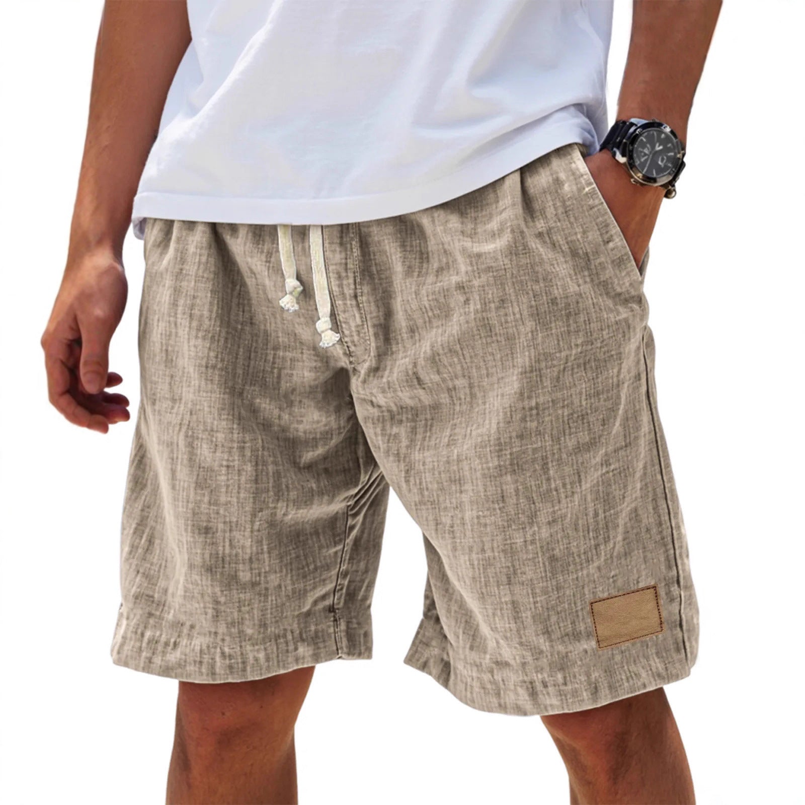 Men's Retro Breathable Linen Loose Holiday Shorts