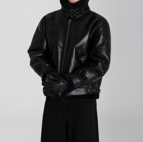 Men's Winter Warm Loose Lambswool Coat