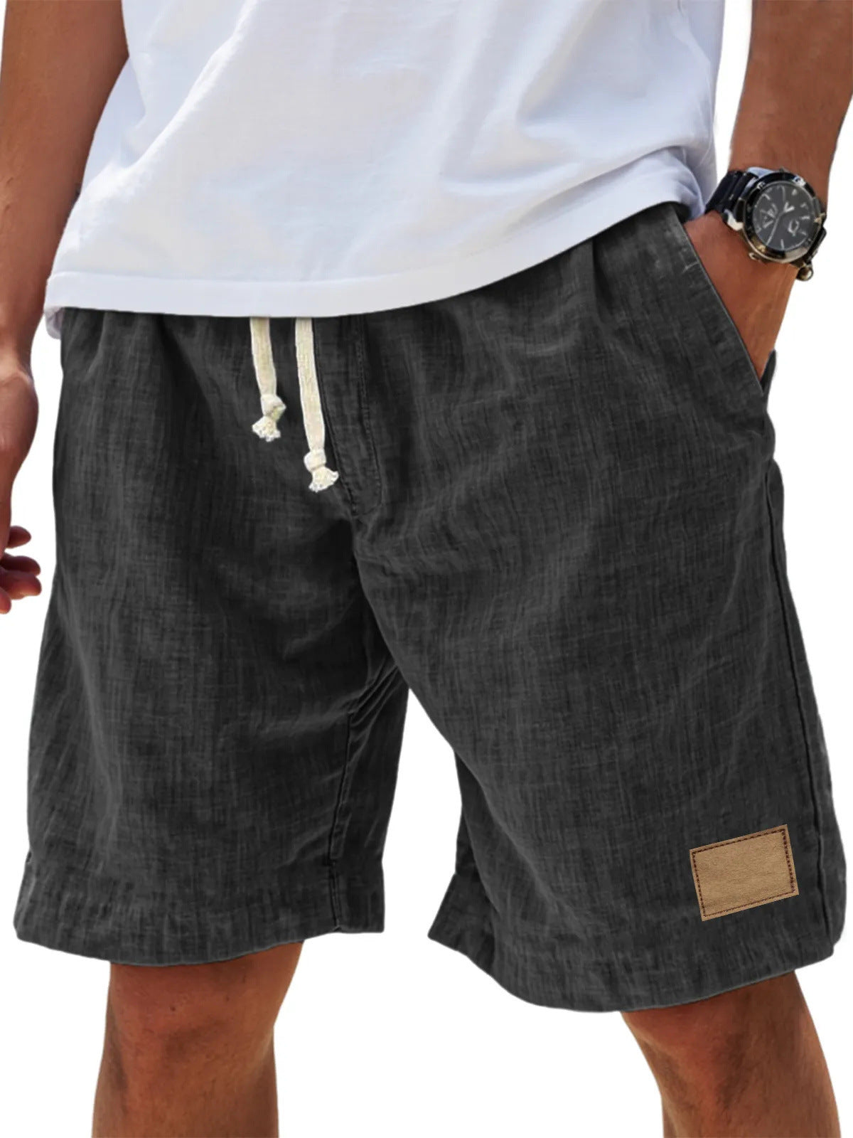 Men's Retro Breathable Linen Loose Holiday Shorts