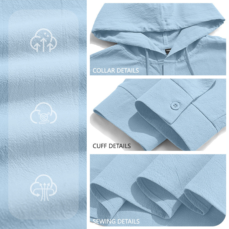 Button-up Cotton-Linen Shirt for Everyday & Vacation Wear