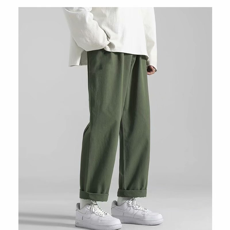 Autumn Korean-style Trendy Cropped Cargo Pants Casual Pants