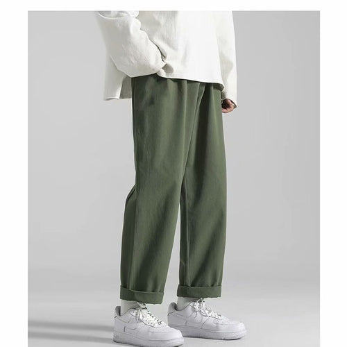 Autumn Korean-style Trendy Cropped Cargo Pants Casual Pants
