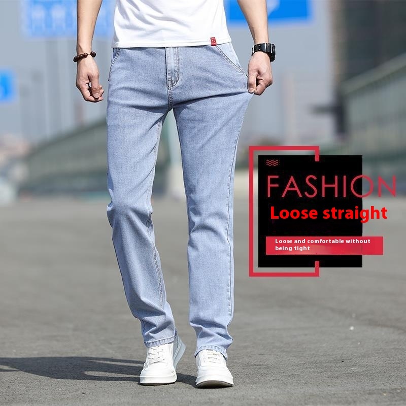 Autumn Smoky Gray Jeans Men's Trendy All-matching - Image 2