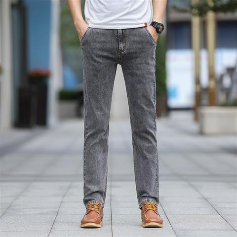 Autumn Smoky Gray Jeans Men's Trendy All-matching - Image 5